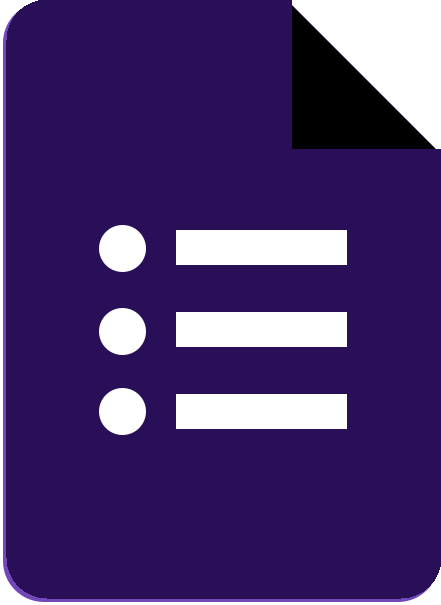 Purple Google Forms Logo